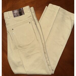 Levi Tailored For Men Beige Action Slacks 36x29 Jeans Made In USA Khaki Pants